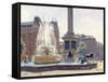 Trafalgar Square, London-Julian Barrow-Framed Stretched Canvas