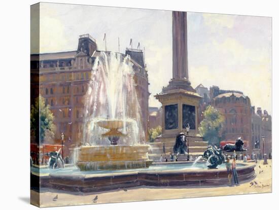 Trafalgar Square, London-Julian Barrow-Stretched Canvas