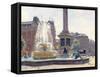 Trafalgar Square, London-Julian Barrow-Framed Stretched Canvas