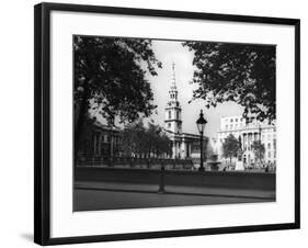 Trafalgar Square Scene-null-Framed Photographic Print