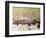 Trafalgar Square under Snow, London-John Sutton-Framed Giclee Print