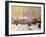 Trafalgar Square under Snow, London-John Sutton-Framed Giclee Print