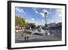 Trafalgar Square with Nelson's Column and Fountain, London, England-Markus Lange-Framed Photographic Print