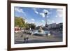 Trafalgar Square with Nelson's Column and Fountain, London, England-Markus Lange-Framed Photographic Print