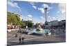 Trafalgar Square with Nelson's Column and Fountain, London, England-Markus Lange-Mounted Photographic Print
