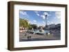 Trafalgar Square with Nelson's Column and Fountain, London, England-Markus Lange-Framed Photographic Print