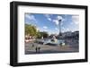 Trafalgar Square with Nelson's Column and Fountain, London, England-Markus Lange-Framed Photographic Print