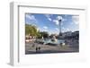 Trafalgar Square with Nelson's Column and Fountain, London, England-Markus Lange-Framed Photographic Print