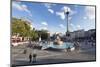 Trafalgar Square with Nelson's Column and Fountain, London, England-Markus Lange-Mounted Photographic Print