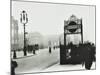 Trafalgar Square with Underground Entrance and Admiralty Arch Behind, London, 1913-null-Mounted Photographic Print