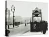 Trafalgar Square with Underground Entrance and Admiralty Arch Behind, London, 1913-null-Stretched Canvas