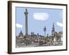 Trafalgar Square-James Hobbs-Framed Giclee Print