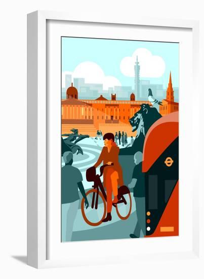 Trafalgar Square-Claire Huntley-Framed Giclee Print