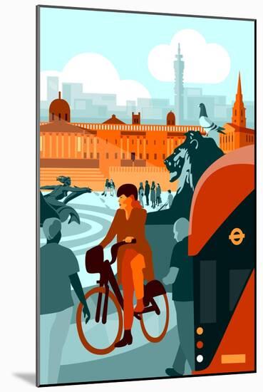 Trafalgar Square-Claire Huntley-Mounted Giclee Print