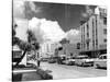 Traffic Along Las Olas Boulevard, Fort Lauderdale, Florida, 1959-null-Stretched Canvas