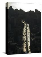 Traffic and Bay of Jounieh, Near Beirut, Lebanon, Middle East-Christian Kober-Stretched Canvas