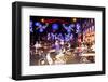 Traffic and Chinese New Year Lights, Ho Chi Minh City, Vietnam, Southeast Asia-Alex Robinson-Framed Photographic Print