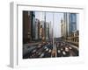 Traffic and New High Rise Buildings Along Sheikh Zayed Road, Dubai, United Arab Emirates-Gavin Hellier-Framed Photographic Print