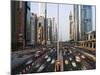 Traffic and New High Rise Buildings Along Sheikh Zayed Road, Dubai, United Arab Emirates-Gavin Hellier-Mounted Photographic Print