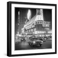 Traffic and Stores in times Square-null-Framed Photographic Print