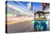 Traffic and Tuk Tuk on Ratchadamri Road, Bangkok, Thailand, Southeast Asia, Asia-Frank Fell-Stretched Canvas