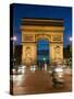 Traffic around Arc De Triomphe, Avenue Des Champs Elysees, Paris, France, Europe-Richard Nebesky-Stretched Canvas