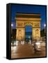 Traffic around Arc De Triomphe, Avenue Des Champs Elysees, Paris, France, Europe-Richard Nebesky-Framed Stretched Canvas