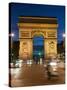 Traffic around Arc De Triomphe, Avenue Des Champs Elysees, Paris, France, Europe-Richard Nebesky-Stretched Canvas
