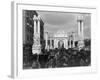 Traffic at Dewey Arch-null-Framed Photographic Print