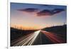 Traffic at Dusk on Interstate 10.-Jon Hicks-Framed Photographic Print