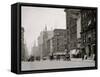 Traffic at Fifth Avenue and Forty-Second Street, New York, N.Y.-null-Framed Stretched Canvas