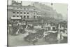 Traffic at Oxford Circus, London, 1910-null-Stretched Canvas
