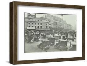 Traffic at Oxford Circus, London, 1910-null-Framed Photographic Print