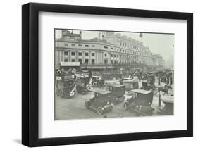 Traffic at Oxford Circus, London, 1910-null-Framed Photographic Print