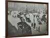 Traffic at Piccadilly Circus, London, 1912-null-Framed Photographic Print