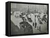 Traffic at Piccadilly Circus, London, 1912-null-Framed Stretched Canvas