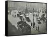 Traffic at Piccadilly Circus, London, 1912-null-Framed Stretched Canvas