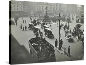 Traffic at Piccadilly Circus, London, 1912-null-Stretched Canvas