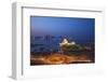 Traffic at Roundabout in Front of the Museum of Islamic Art at Night, Doha, Qatar, Middle East-Jane Sweeney-Framed Photographic Print