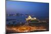 Traffic at Roundabout in Front of the Museum of Islamic Art at Night, Doha, Qatar, Middle East-Jane Sweeney-Mounted Photographic Print