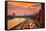 Traffic at Sunset near Kremlin Wall in Moscow, Russia.-logoboom-Framed Stretched Canvas