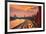 Traffic at Sunset near Kremlin Wall in Moscow, Russia.-logoboom-Framed Photographic Print