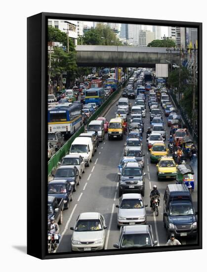 Traffic, Bangkok, Thailand, Southeast Asia-Porteous Rod-Framed Stretched Canvas