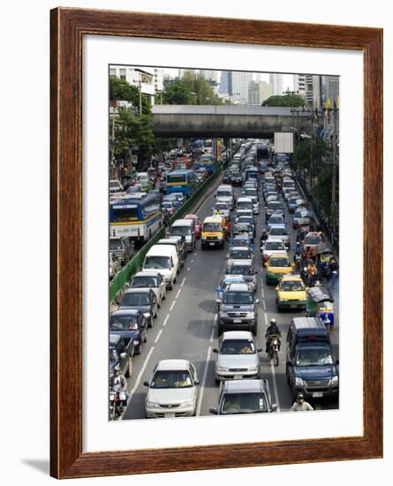Traffic, Bangkok, Thailand, Southeast Asia-Porteous Rod-Framed Photographic Print