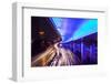 Traffic Beneath Neon-Lit Elevated Road-Paul Souders-Framed Photographic Print