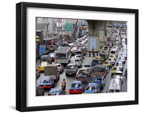 Traffic Chaos in Bangkok, Thailand, Southeast Asia, Asia-Andrew Mcconnell-Framed Photographic Print