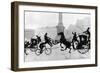 Traffic Chaos in Silhouette-null-Framed Art Print