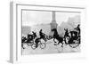 Traffic Chaos in Silhouette-null-Framed Art Print