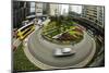 Traffic Circle in down Town Hong Kong with Motion-Terry Eggers-Mounted Photographic Print