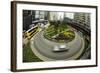 Traffic Circle in down Town Hong Kong with Motion-Terry Eggers-Framed Photographic Print